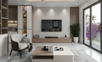 thi c&ocirc;ng nội thất ph&ograve;ng kh&aacute;ch chung cư H&oacute;c M&ocirc;n 